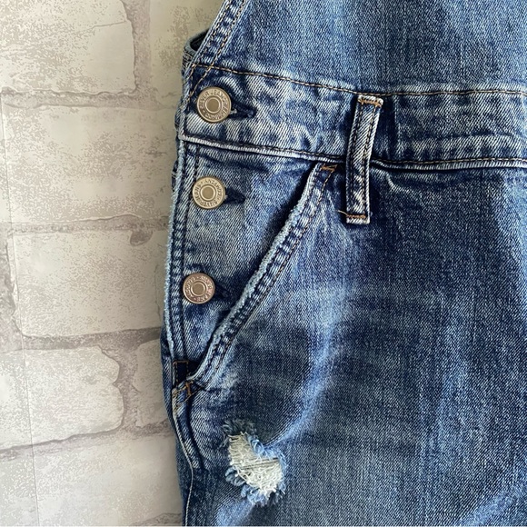 Silver Jeans Co. Denim Shortalls Size Small/Medium - Picture 6 of 16